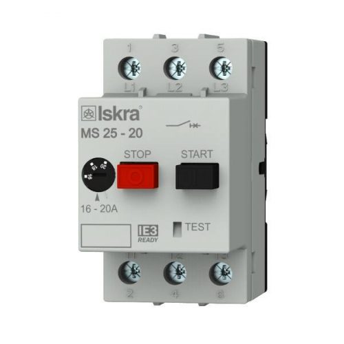 Iskra - ISKRA MS25-20 motorvédő 3P 16-20A - Motorvédő, 16-20A - HD Hungária - 030.107.966