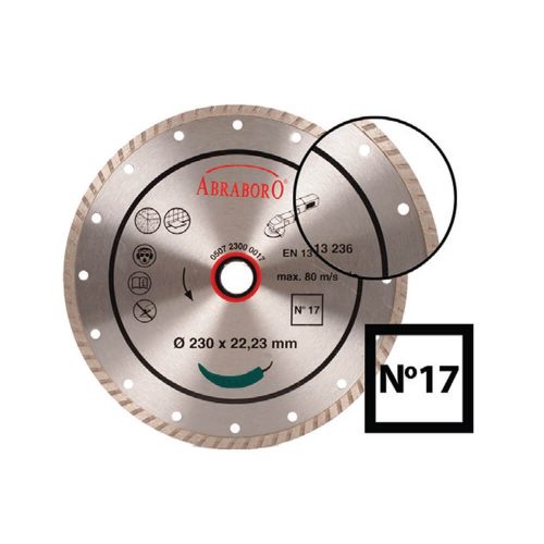 ABRABORO - 050723000017 - Gyémánttárcsa No17 ø 230 x 22,2 2,8