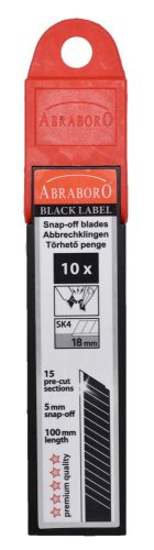 ABRABORO - 070100003018 - Penge 15 pre-cut sections 5mm 18 x 0,5mm black knife ma x imum sharpness