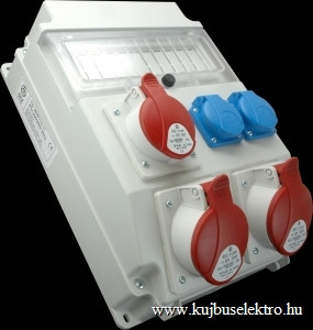 SEZ-10011236.HU - ROS 11/x-11 A/S - Ipari kombináció 11mod. vezetékezett IP 54 - 1x16A+2x32A/5P/400V+2x250V,védelem nélkül