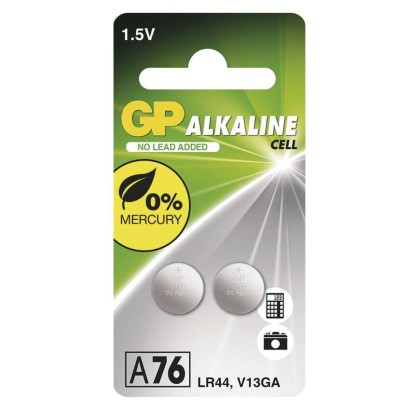 EMOS-1041007601 - B13763 - GP alkaline button cell A76F (LR44) 2BL