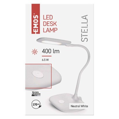 EMOS-1538154000 - Z7602W - LED STELLA ASZTALI LÁMPA FEHÉR