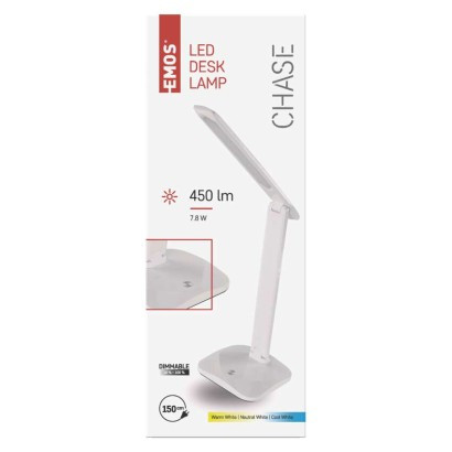 EMOS-1538183000 - Z7619W - LED CHASE ASZTALI LÁMPA FEHÉR