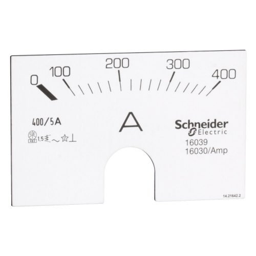 SCHNEIDER 16039 - Számlap rend.sz.: 16030 alapműszerhez, 400A