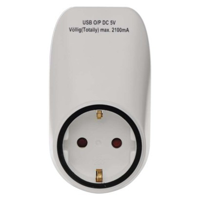 EMOS-1905010003 - P0072 - ALJZAT ELÁGAZÓ 2×USB FEHÉR SCHUKO