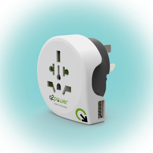 SOMOGYI ELEKTRONIC - 1.100170 - Utazó adapter "World to Australia USB" Q2