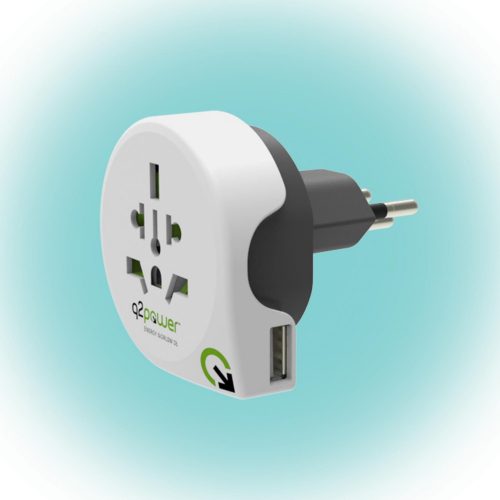 SOMOGYI ELEKTRONIC - 1.100210 - Utazóadapter "World to Switzerland USB" Q2