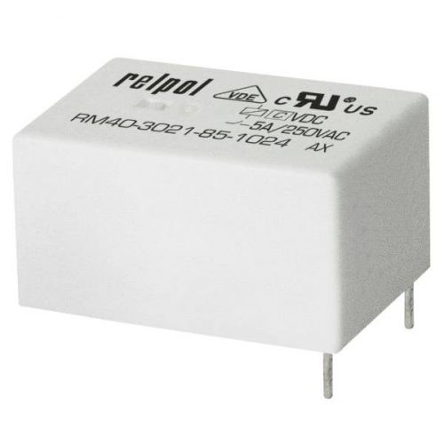 Relpol - RM40-3021-85-1012 - Miniatűr relé, panelre 12V DC 15A - HD Hungária - 2611687