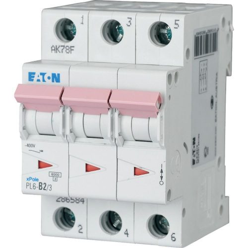 EATON Kismegszakító 3P 16A C-jelleg 400V AC 6kA/60898 PL6-C16/3