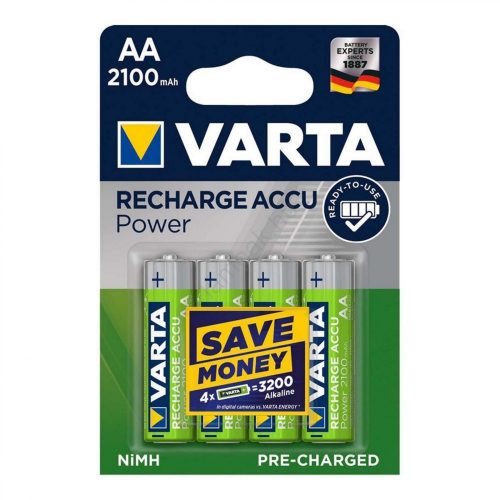 SOMOGYI ELEKTRONIC - 56706 - Varta AA akkumulátor 2100 mAh 4 db/csomag RTU