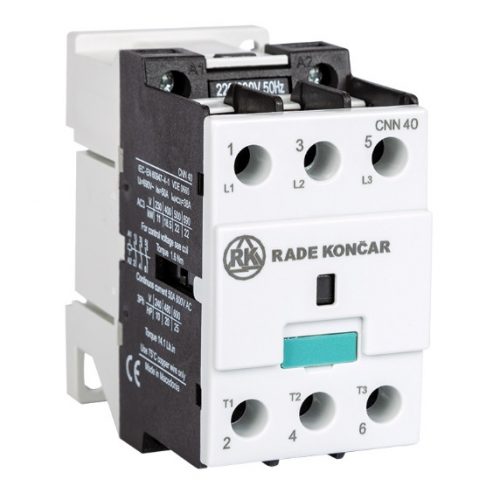 Rade Koncar - RK CNN40 00 220/230V 50Hz - Mágneskapcsoló, 38A/18.5kW (AC3,400V/50Hz) - HD Hungária - 604757