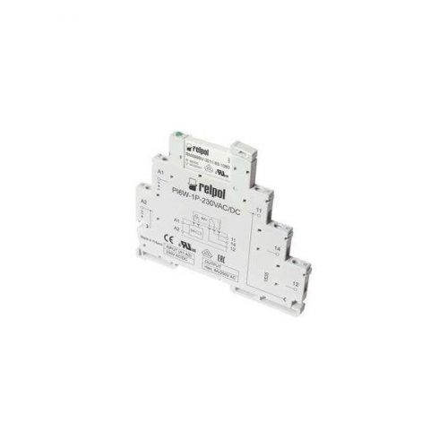 Relpol - PIR6W-1P 230VAC/DC - Interfész relé, 230VAC/DC, 1C/O, 6A, szürke - HD Hungária - 858609