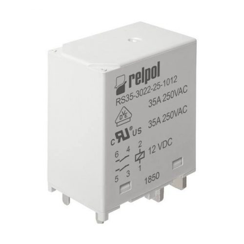 Relpol - RS35-3022-25-1012 - Ipari relé, 35A, 12VDC, 2NO, - HD Hungária - 859168