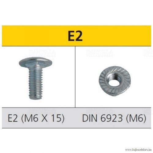 CELO-TÁLCACSAVAR M6x15 + ALÁTÉTES ANYA
