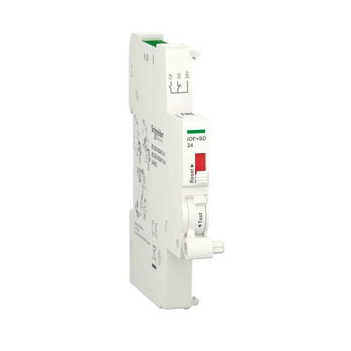 SCHNEIDER A9A26897 - ACTI9 iOF+SD jelző és hibajelző segédérintkező, 24VDC, TI24 PLC csatlakozással dupla nyitás/zárás