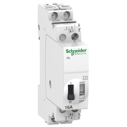 SCHNEIDER A9C30012 - ACTI9 ITL16A impulzusrelé, 2NO, 12VAC, 6VDC