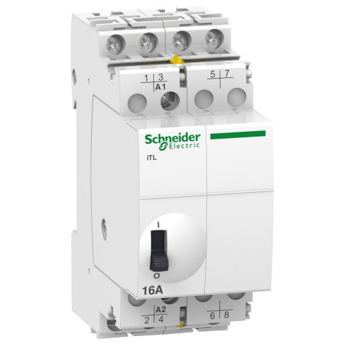 SCHNEIDER A9C30114 - ACTI9 ITL16A impulzusrelé, 4NO, 24VAC, 12VDC