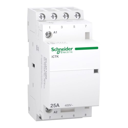 SCHNEIDER A9C40425 - ACTI9 iCTK kontaktor, 25A, 4NO, 400VAC