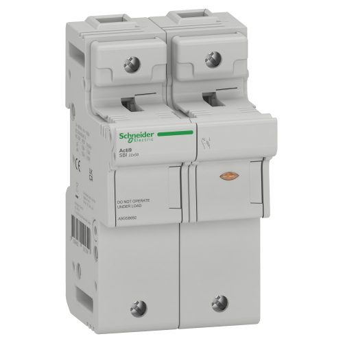 SCHNEIDER A9GSB692 - ACTI9 SBI Olvadóbiztosítós szakaszoló, 1P+N, 22x58mm, 660V-80A, 500V-100A