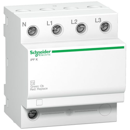 SCHNEIDER A9L15586 - ACTI9 iPF túlfeszültség-korlátozó, fixbet. 65kA, 3P-N, 340V