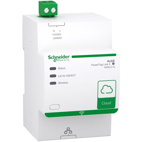 SCHNEIDER A9XELC10 - ACTI9 SmartLink EL D, jel összesítő-továbbító, 6 mod.DIN