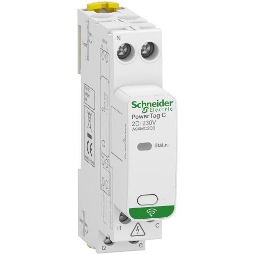 SCHNEIDER A9XMC2D3 - ACTI9 PowerTag C 2DI, monitorizáló egység