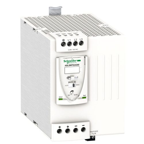 SCHNEIDER ABL8WPS24200 - Modicon ABL8 tápegység, 3f, 400VAC/24VDC, 20A, DIN sínre szerelhető