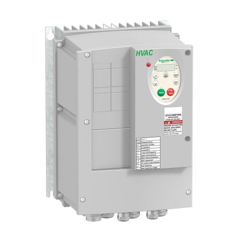 SCHNEIDER ATV212W075N4C - Altivar ATV212 frekvenciaváltó épületes alkalmazásokra, BACnet, 0,75kW, 3f, 380…480VAC, IP55, C1 osztályú EMC szűrővel