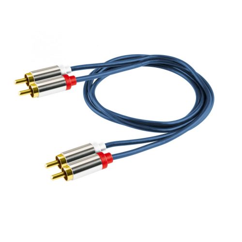 SOMOGYI ELEKTRONIC - A 3-1M - 2xRCA d - 2xRCA d, 1,0m, fém