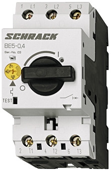 SCHRACK - BE500160 Motorvédőkapcsoló 0,1-016A, 3 pólusú