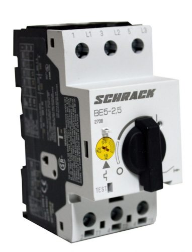 SCHRACK - BE501000 Motorvédőkapcsoló 0,63-1,0A, 3 pólusú