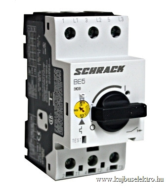 SCHRACK - BE512000 Motorvédőkapcsoló 8,0-12,0A, 3 pólusú