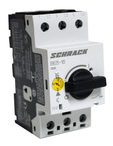 SCHRACK - BE516000 Motorvédőkapcsoló 10,0-16,0A, 3 pólusú