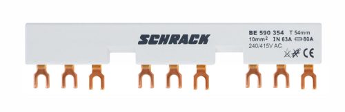 SCHRACK - BE590354 Sínezés 3xBE5+segédérintkező, villás, 63A