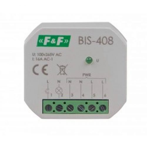 F>F Filipowski - BIS-408 impulzusrelé - Impulzusrelé bistabil szerelődobozba 10A 1NO/NC 165/265VAC - HD Hungária - BIS-408