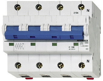 SCHRACK - BR578320 Nagyáramú kismegszakító, C kar. 32A, 3+N. 20kA