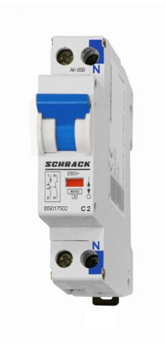 SCHRACK - BS017502 Kismegszakító C 2A, 1+N, 6kA, 1KE