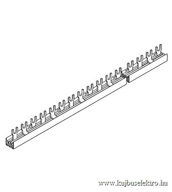 SCHRACK - BS990113A Villás sínezés, 18mm, 3 pólusú, 10mm², 1m, nem kitörhető