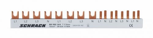 SCHRACK - BS990164 Keskeny sínezés 1xBCF 4p + 1xBM 4p + 4xBS 1+N/1KE 10mm² 12KE