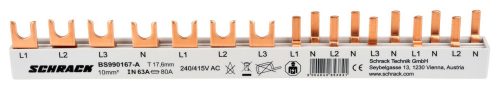 SCHRACK - BS990167A Kompakt sínezés, 1xBCF 4p, 1xBM 3p, 5xBM 1+N/1KE, 12KE