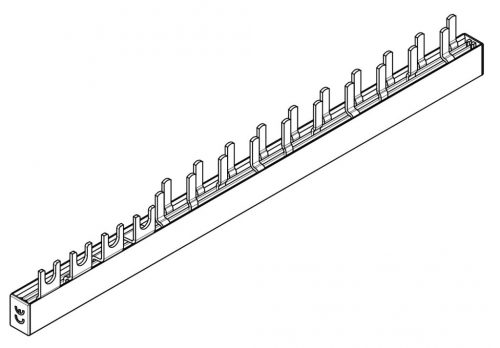 SCHRACK - BS990168A Kompakt sínezés 1xBCF 4-pólus, 10BM 1+N/1KE, 14KE