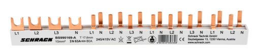 SCHRACK - BS990169A Kompakt sínezés, 1xBCF 4p, 8xBM 1+N/1KE, 12KE