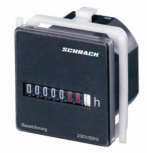 SCHRACK - BZ326414A Üzemóra számláló 48x48, IP54, 230V AC, 50Hz