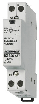 SCHRACK - BZ326437 Sorbaépíthető mágneskapcsoló 20A, 2z, 230V AC 1KE