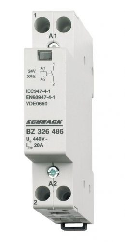 SCHRACK - BZ326486 Sorbaépíthető mágneskapcsoló 20A, 1z, 24V AC 1KE