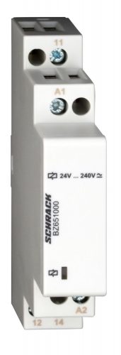 SCHRACK - BZ651000 Sorbaépíthető relé, 1v, 24-240VAC/DC, 8A, 1KE