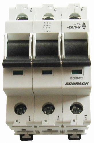 SCHRACK - BZ900203 Sorbaépíthető leválasztó kapcsoló, 100A, 3 pólusú, 3KE