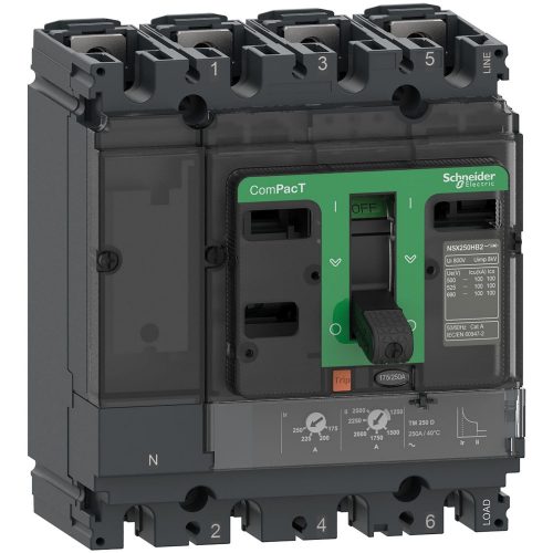 SCHNEIDER C10B4TM016 - NSX100B 25kA AC 4P4D 16A TMD