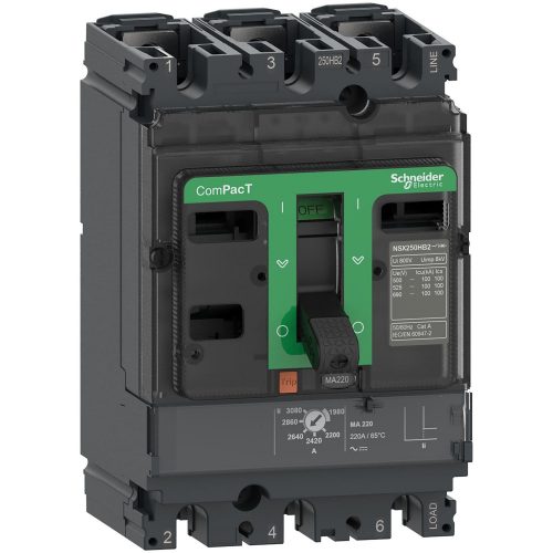 SCHNEIDER C10F3MA003 - NSX100F 36kA AC 3P3D 2.5A MA