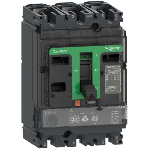 SCHNEIDER C10H32M025 - NSX100H 70kA AC 3P3D 25A 2.2M